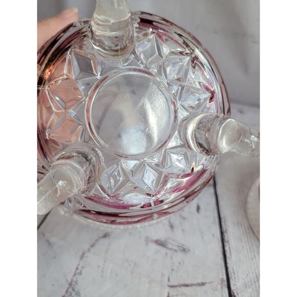 Anne Hutte Bleikristall Lead Crystal Cranberry Candy Dish Made n Germany - Picture 11 of 15